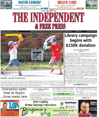 Independent & Free Press (Georgetown, ON), 13 Sep 2012