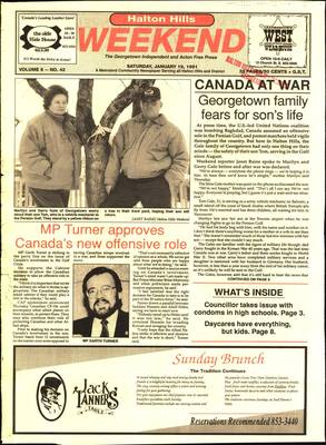 Independent & Free Press (Georgetown, ON), 19 Jan 1991