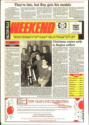 Independent & Free Press (Georgetown, ON), 14 Dec 1991