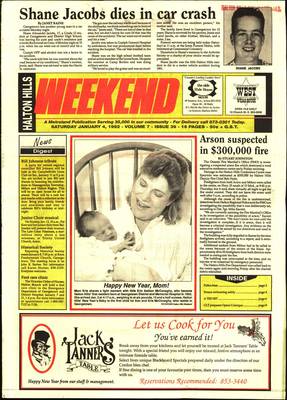 Independent & Free Press (Georgetown, ON), 4 Jan 1992