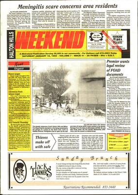 Independent & Free Press (Georgetown, ON), 18 Jan 1992