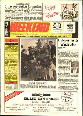 Independent & Free Press (Georgetown, ON), 19 Apr 1992