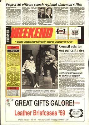 Independent & Free Press (Georgetown, ON), 22 Nov 1992