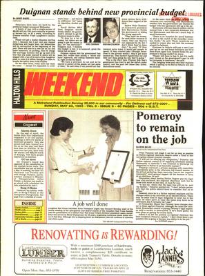 Independent & Free Press (Georgetown, ON), 23 May 1993