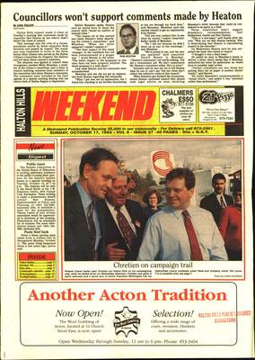 Independent & Free Press (Georgetown, ON), 17 Oct 1993