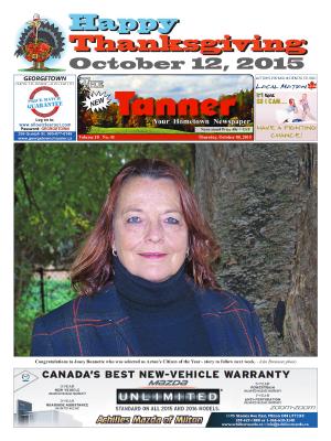 New Tanner (Acton, ON), 8 Oct 2015