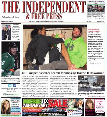 Independent & Free Press (Georgetown, ON), 14 Apr 2016