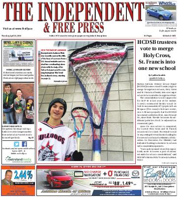 Independent & Free Press (Georgetown, ON), 21 Apr 2016