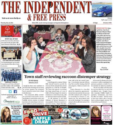 Independent & Free Press (Georgetown, ON), 12 May 2016