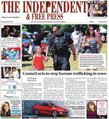 Independent & Free Press (Georgetown, ON), 23 Jun 2016