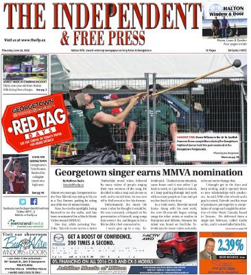 Independent & Free Press (Georgetown, ON), 16 Jun 2016