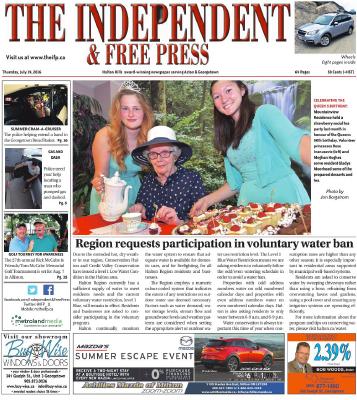 Independent & Free Press (Georgetown, ON), 14 Jul 2016