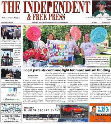 Independent & Free Press (Georgetown, ON), 28 Jul 2016