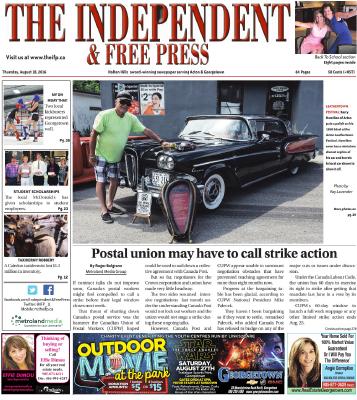 Independent & Free Press (Georgetown, ON), 18 Aug 2016