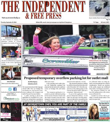 Independent & Free Press (Georgetown, ON), 15 Sep 2016