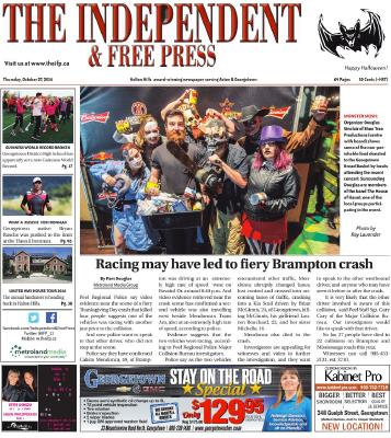 Independent & Free Press (Georgetown, ON), 27 Oct 2016