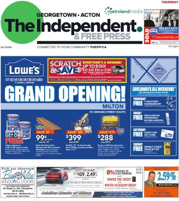 Independent & Free Press (Georgetown, ON), 26 Jan 2017