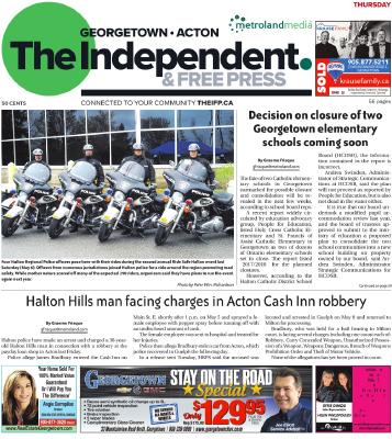 Independent & Free Press (Georgetown, ON), 11 May 2017