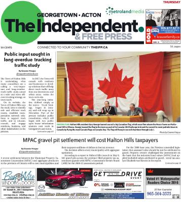 Independent & Free Press (Georgetown, ON), 18 May 2017