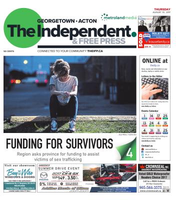 Independent & Free Press (Georgetown, ON), 10 Aug 2017