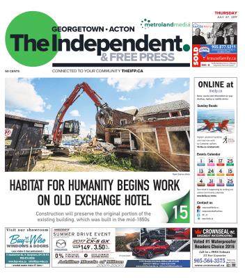 Independent & Free Press (Georgetown, ON), 27 Jul 2017