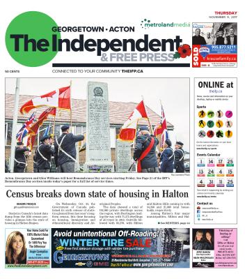 Independent & Free Press (Georgetown, ON), 9 Nov 2017