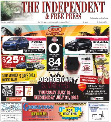 Independent & Free Press (Georgetown, ON), 25 Jul 2013