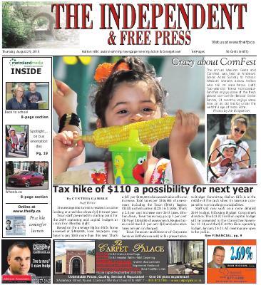 Independent & Free Press (Georgetown, ON), 29 Aug 2013