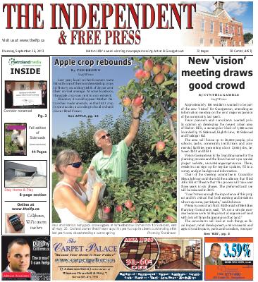 Independent & Free Press (Georgetown, ON), 26 Sep 2013