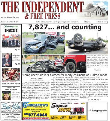 Independent & Free Press (Georgetown, ON), 14 Nov 2013