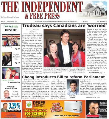 Independent & Free Press (Georgetown, ON), 5 Dec 2013