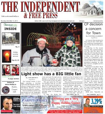 Independent & Free Press (Georgetown, ON), 19 Dec 2013