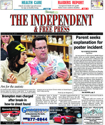 Independent & Free Press (Georgetown, ON), 15 Jan 2013