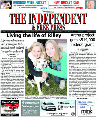 Independent & Free Press (Georgetown, ON), 10 Jan 2013