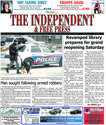 Independent & Free Press (Georgetown, ON), 22 Jan 2013