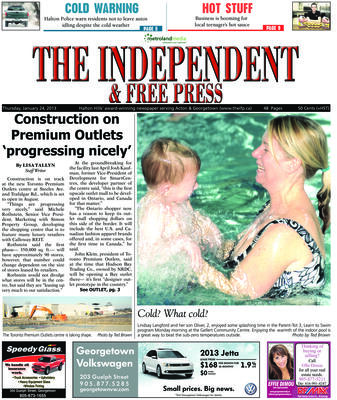 Independent & Free Press (Georgetown, ON), 24 Jan 2013