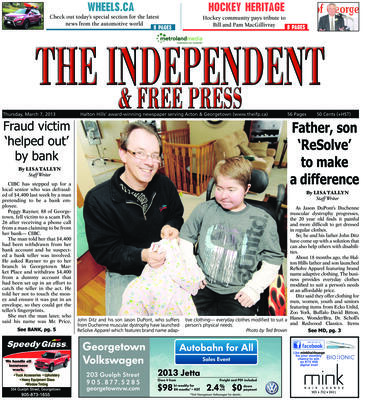 Independent & Free Press (Georgetown, ON), 7 Mar 2013