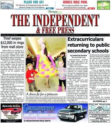 Independent & Free Press (Georgetown, ON), 12 Mar 2013