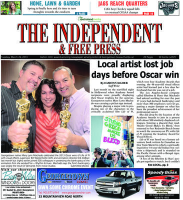 Independent & Free Press (Georgetown, ON), 26 Mar 2013