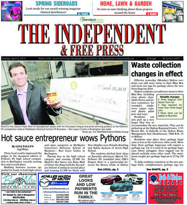 Independent & Free Press (Georgetown, ON), 2 Apr 2013