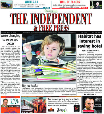 Independent & Free Press (Georgetown, ON), 25 Apr 2013