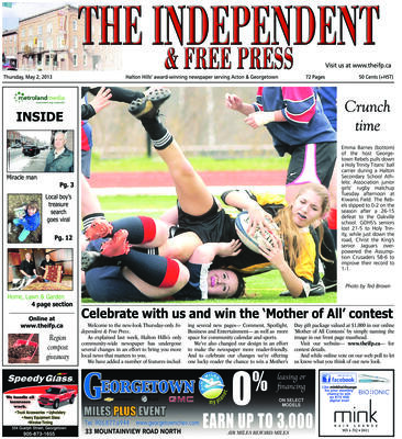 Independent & Free Press (Georgetown, ON), 2 May 2013