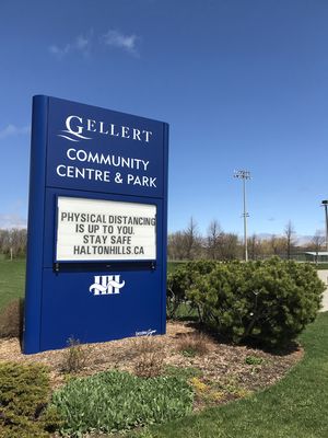 Gellert Community Centre Sign