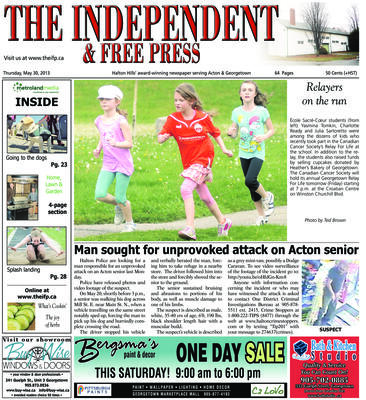 Independent & Free Press (Georgetown, ON), 30 May 2013