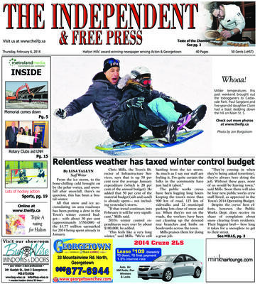 Independent & Free Press (Georgetown, ON), 6 Feb 2014