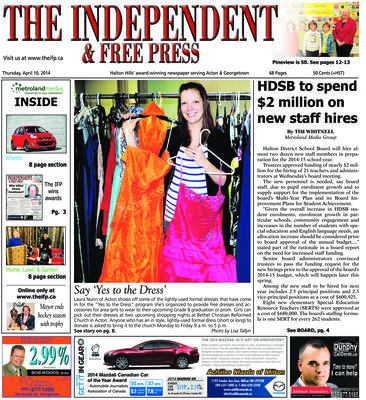 Independent & Free Press (Georgetown, ON), 10 Apr 2014