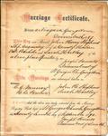 Marriage Certificate of John Henry Shepherd and Sarah Hartley