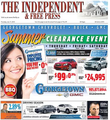 Independent & Free Press (Georgetown, ON), 17 Jul 2014