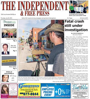 Independent & Free Press (Georgetown, ON), 24 Jul 2014