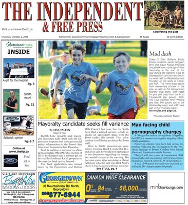 Independent & Free Press (Georgetown, ON), 2 Oct 2014